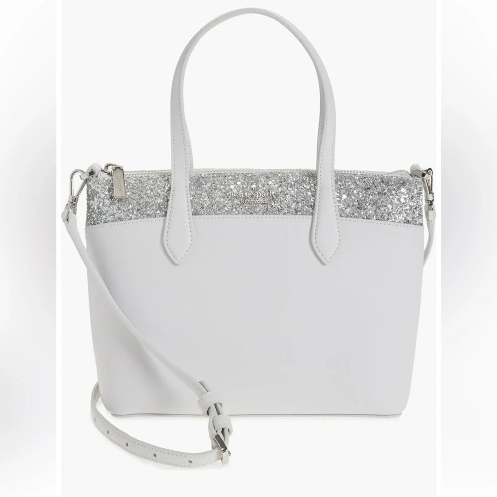 Kate Spade Flash Glitter Satchel, NWT